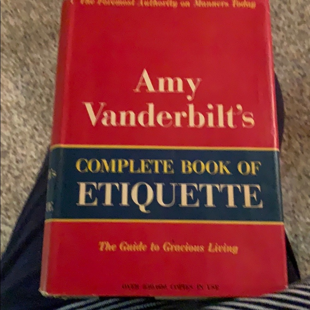 Amy Vanderbilt’s complete book of Etiquette